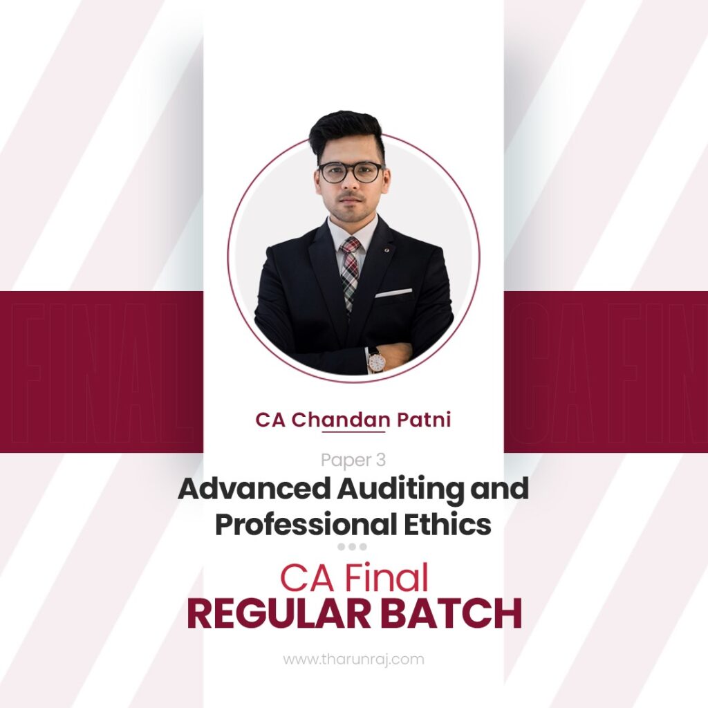 CA Final Advanced Auditing And Professional Ethics Regular Tharun